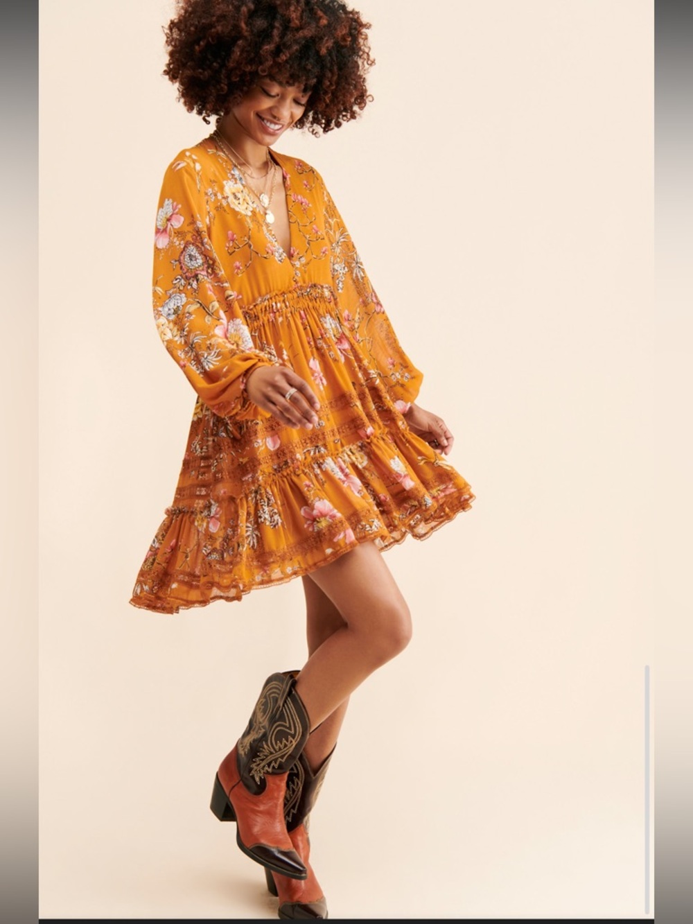 Cherry Blossom Mini Dress